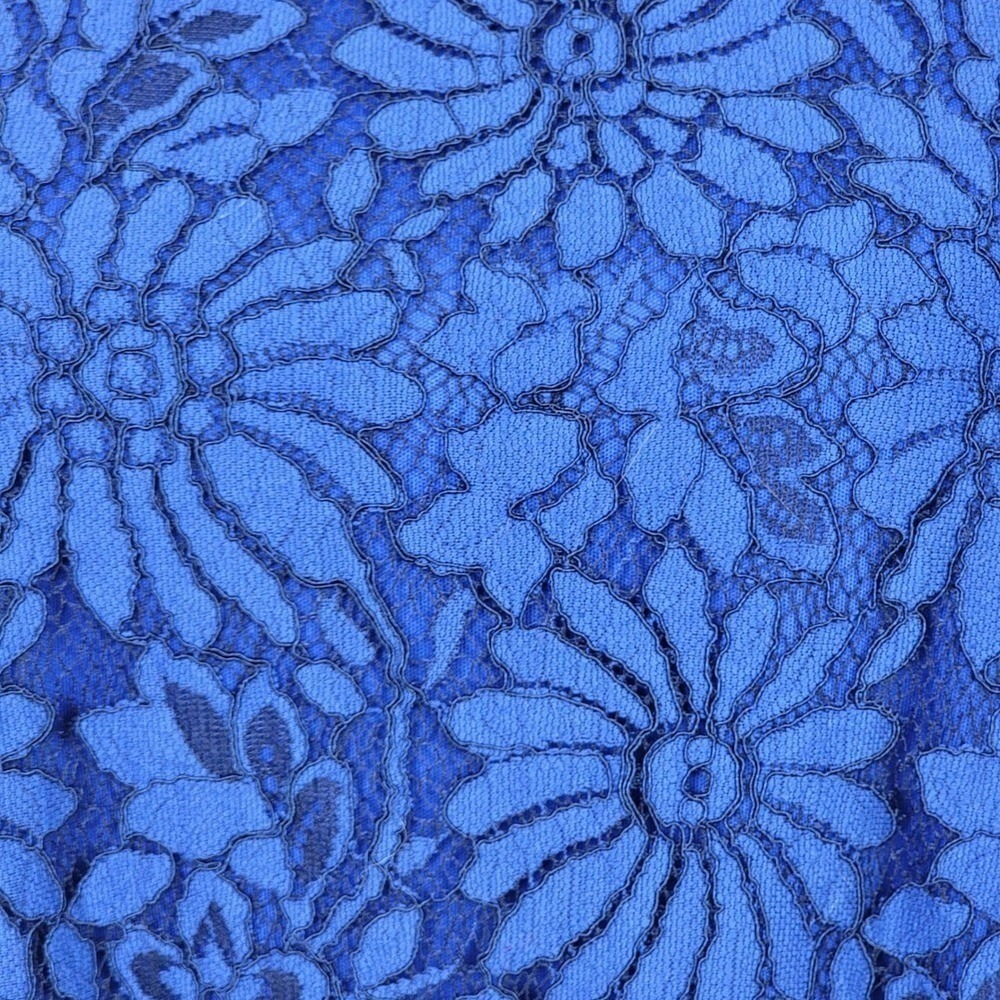 Tommy Hilfiger Royal Blue Floral Lace Sleeveless Shift Dress Women's Size 12 NWT - Picture 12 of 12